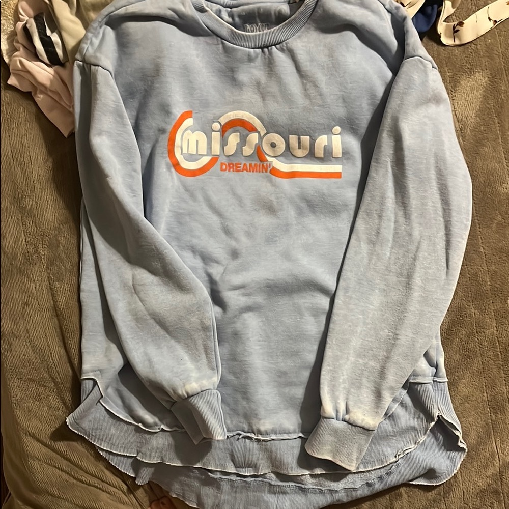 ROYCE New York Blue Crew Neck Sweater